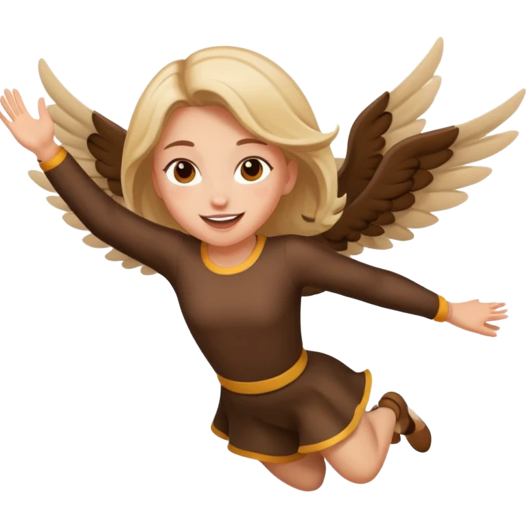Girl flying emoji