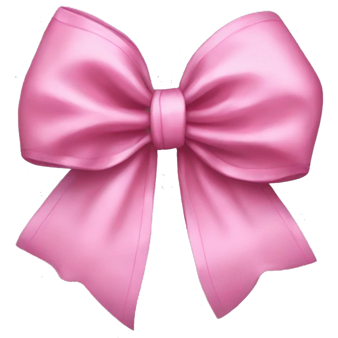 pink realistic bow emoji