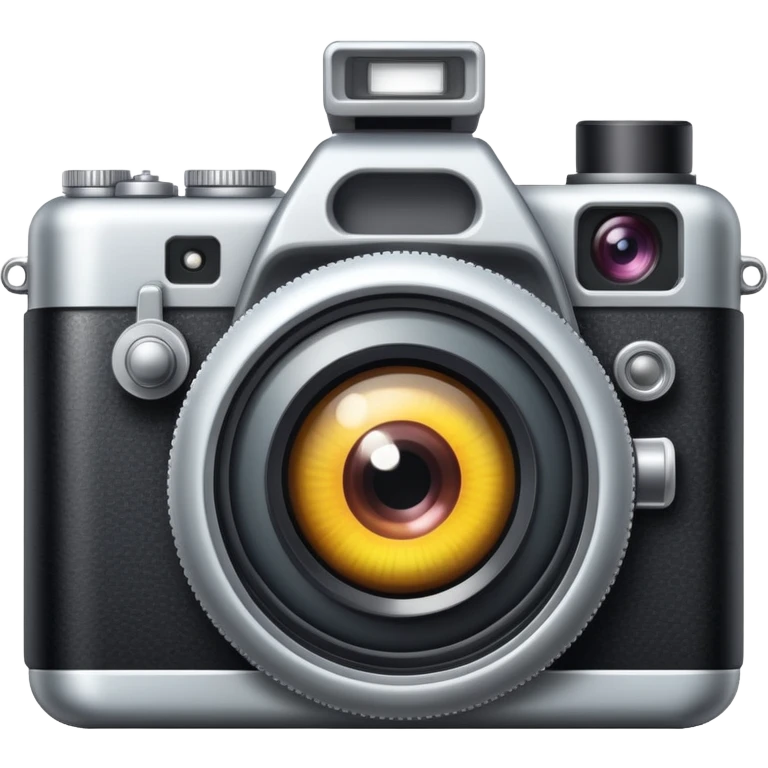 camera with an eye in the lens emoji
