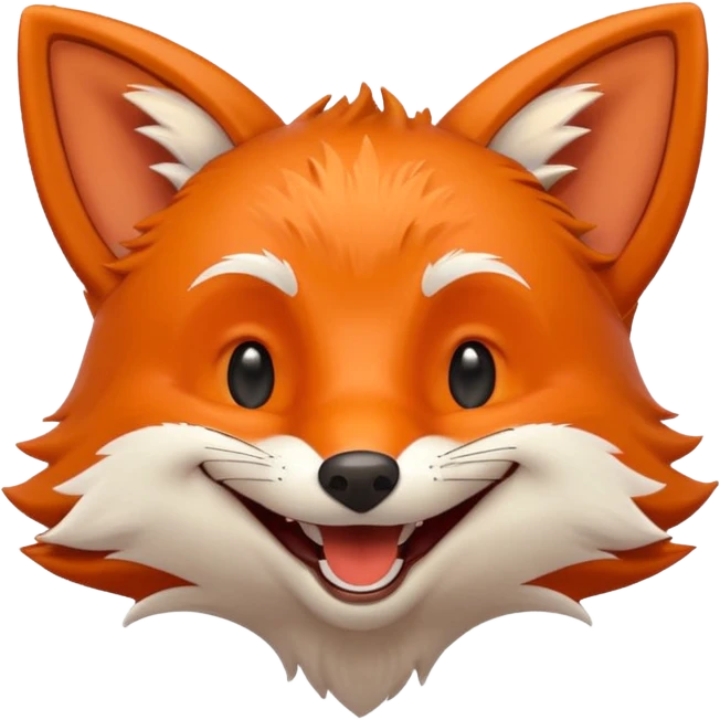 Laughing fox emoji