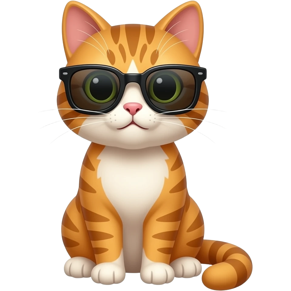 Cat wearing sunglasses emoji