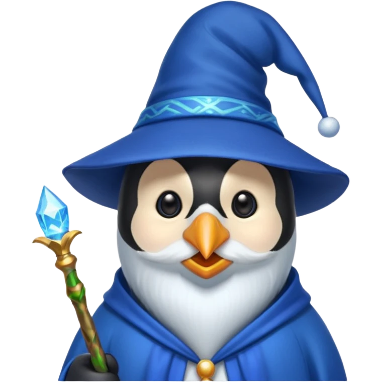 Penguin Wizard emoji