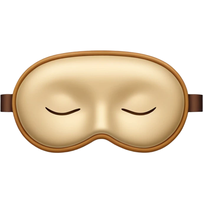 tan silk sleeping mask emoji