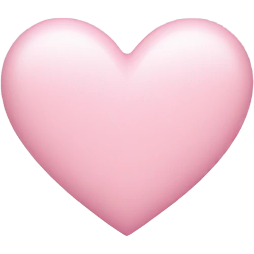 Light pink heart emoji