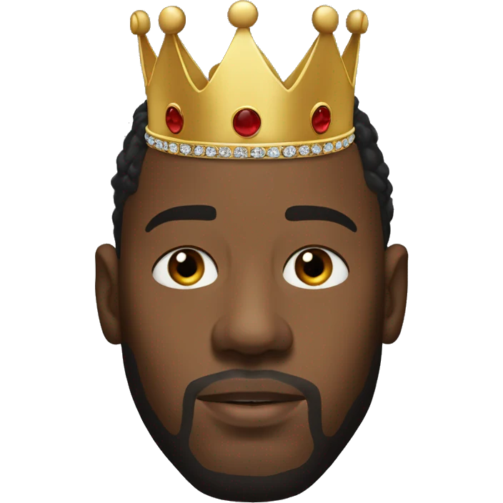kendrick lamar with a crown on his head emoji