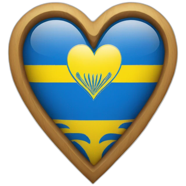 Ukrainian heart emoji