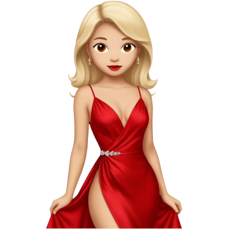 Girl wearing sexy dress emoji