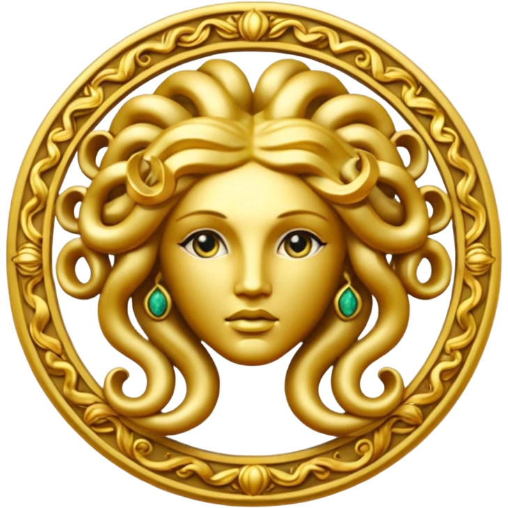 Medusa Versace logo emoji