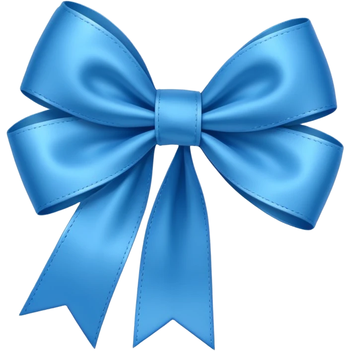 blue ribbon emoji