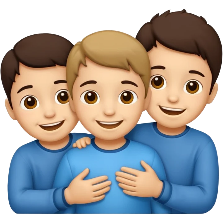 Crea tres profes de niños pequeños emoji