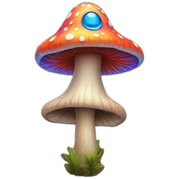 psychedelic mushroom person emoji