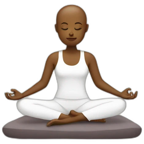 meditating emoji