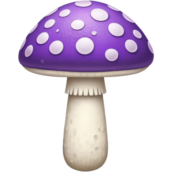 cogumelo roxo e branco emoji