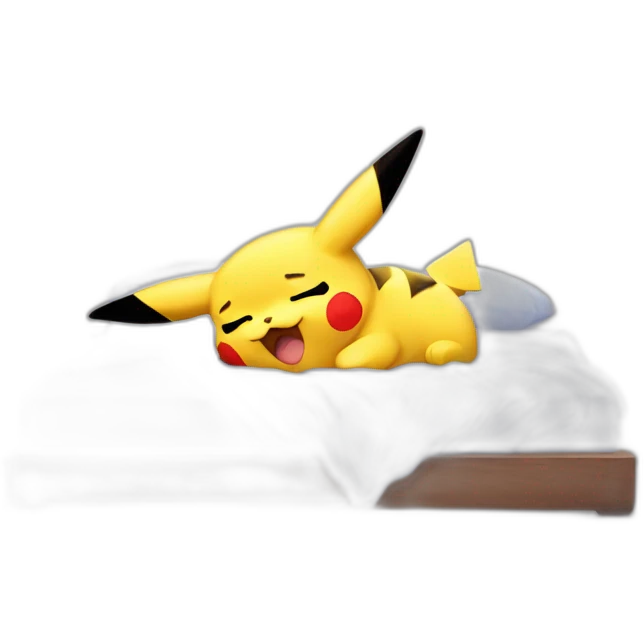 Pikachu qui dort emoji