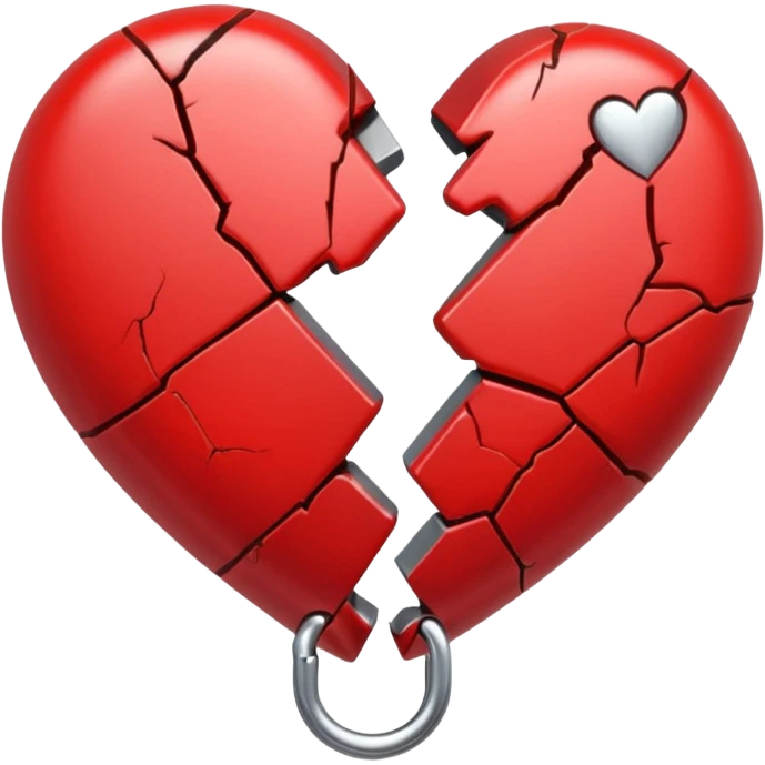 broken heart sticked together with a clip emoji