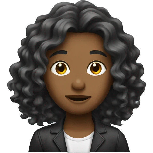 wavy hair emoji