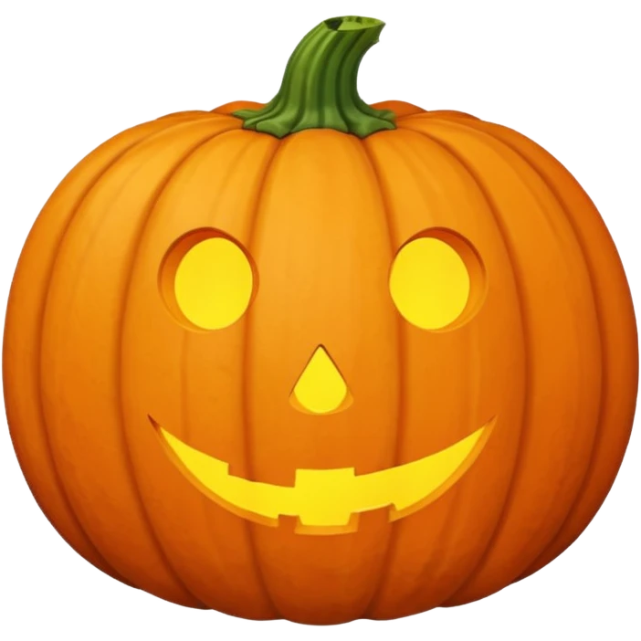 pumpkin no face emoji