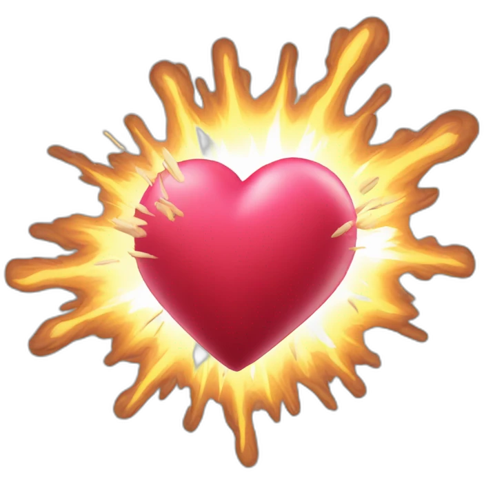 Coeur qui explose emoji