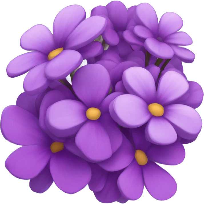 purple flowers very pretty emoji