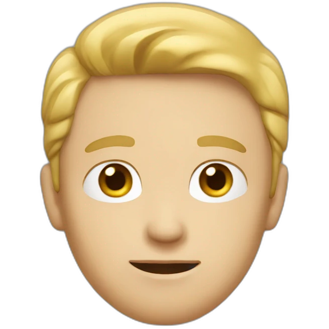 white male boring emoji