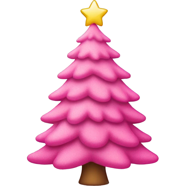 pink christmas tree emoji