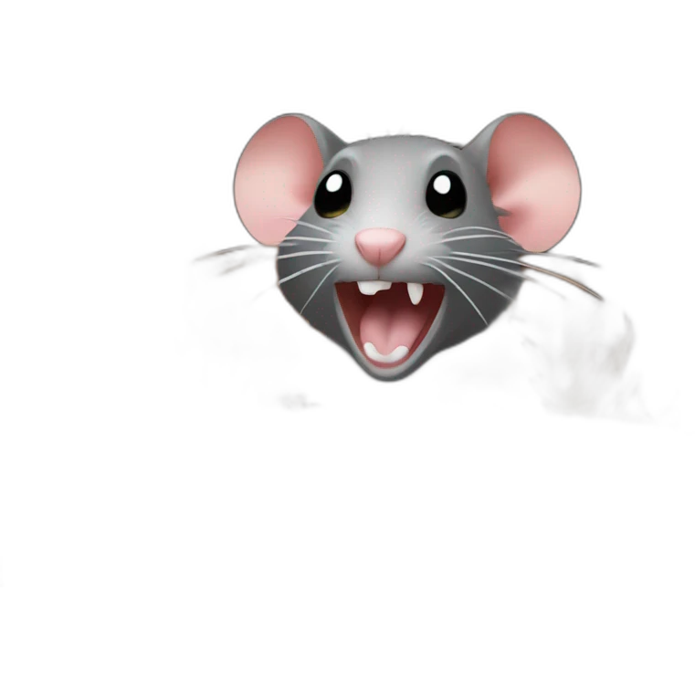 rat inside of dumpster fire emoji