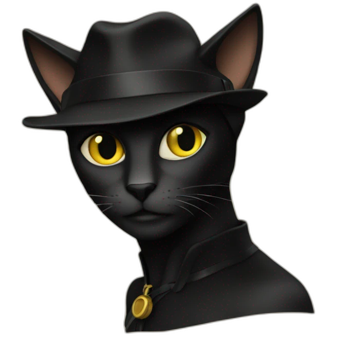 Chat noir emoji