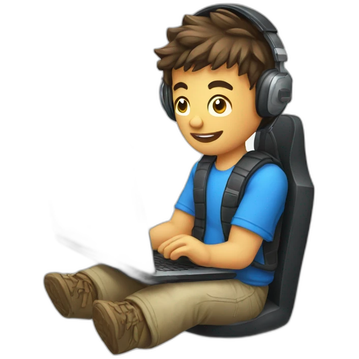 Laptop gamer emoji
