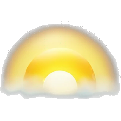 Sun peaking through fog emoji