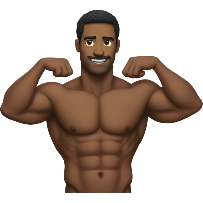 A man flexing on Friday  emoji