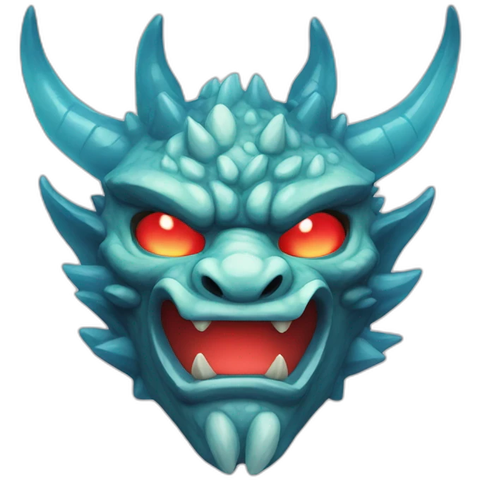 oni crystal dragon japanese mask emoji