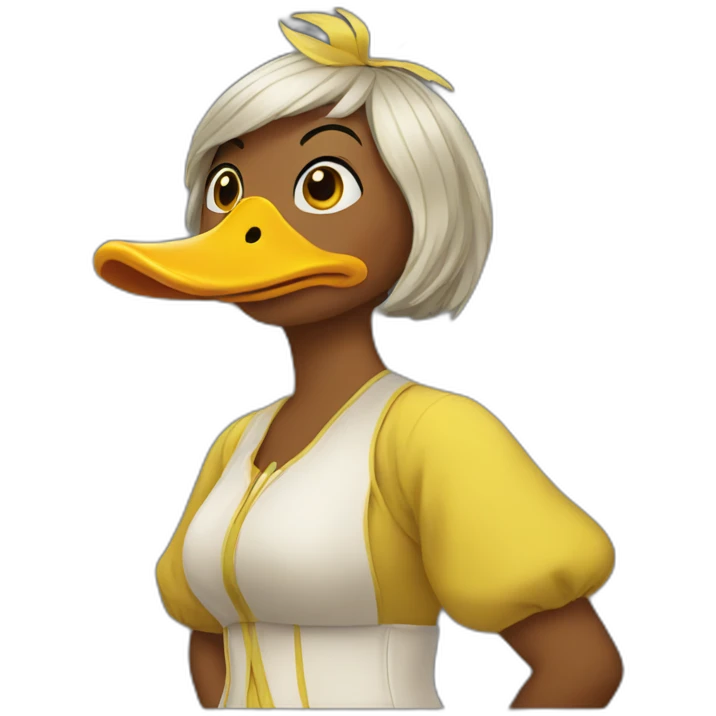 duck-woman emoji