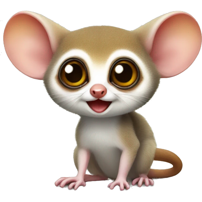 Cute Mouse lemur emoji