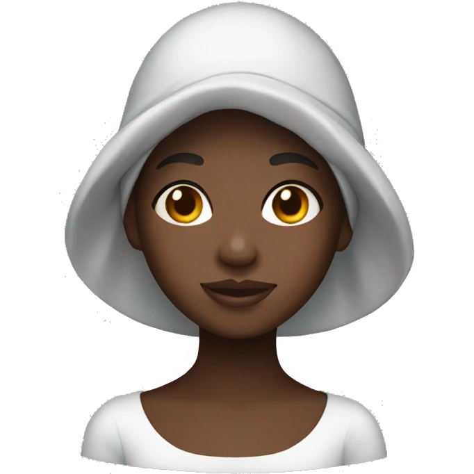 Black girl with bonnet emoji