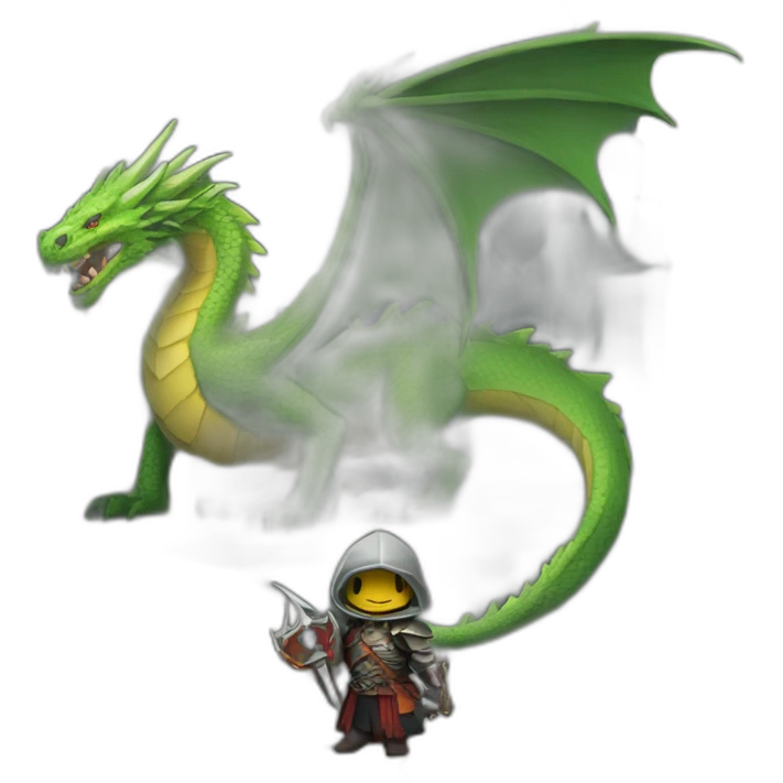 Donjon and dragon with necromancien emoji