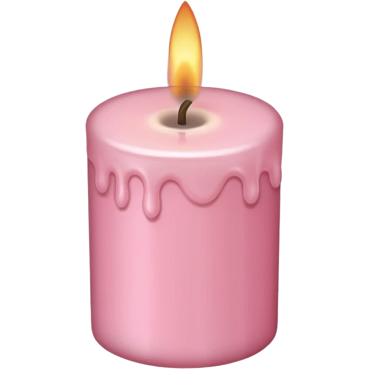 make a candle in girly  light pink tones. emoji
