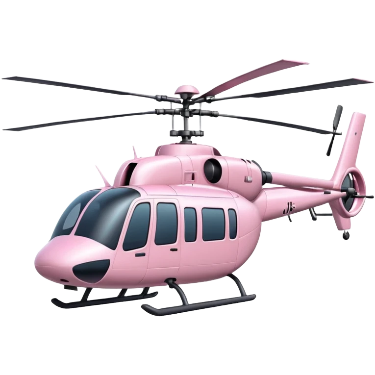 Light pink huge helicopter emoji