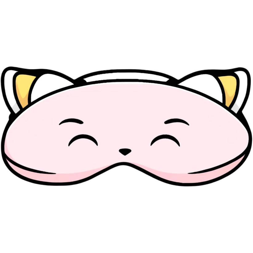 sleeping mask for eyes, sleep accessory emoji