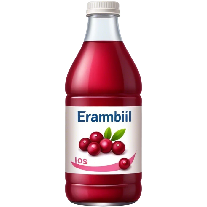 Bottle cranberry juice emoji