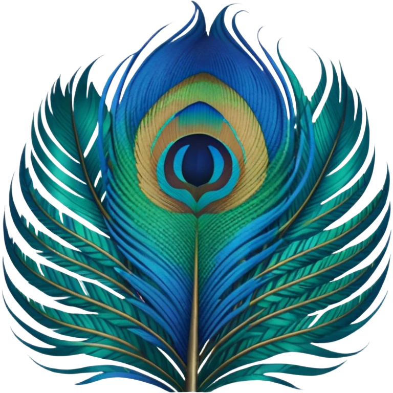 Peacock feather emoji