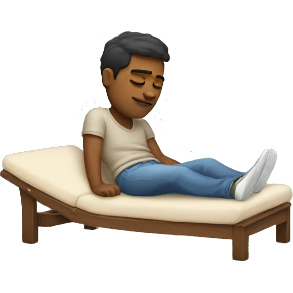 laying lazy boy emoji