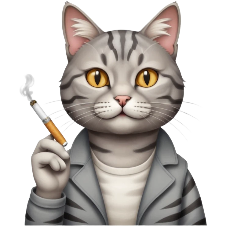 Cat with cigarette  emoji