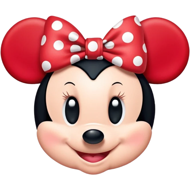 Minnie Mouse Face (From Disney) emoji