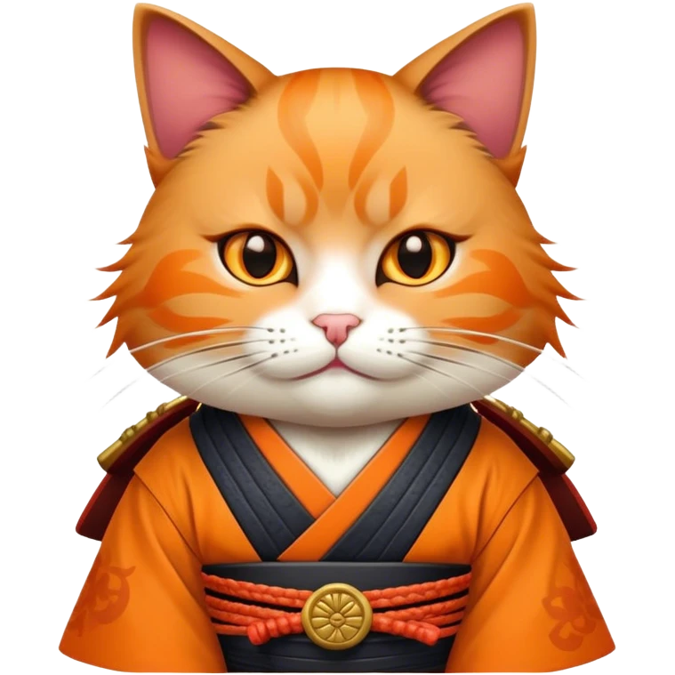 A samurai cat emoji