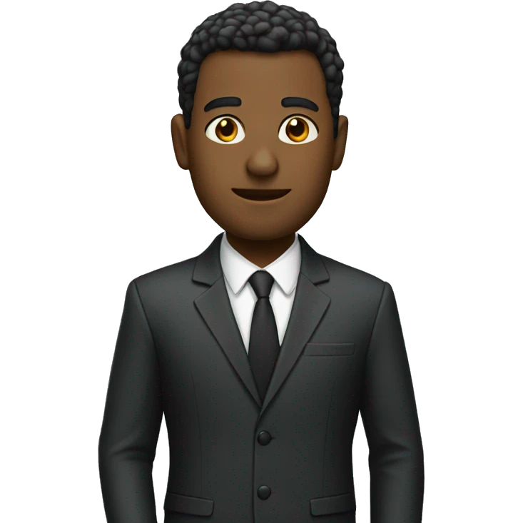 man in suit full length emoji
