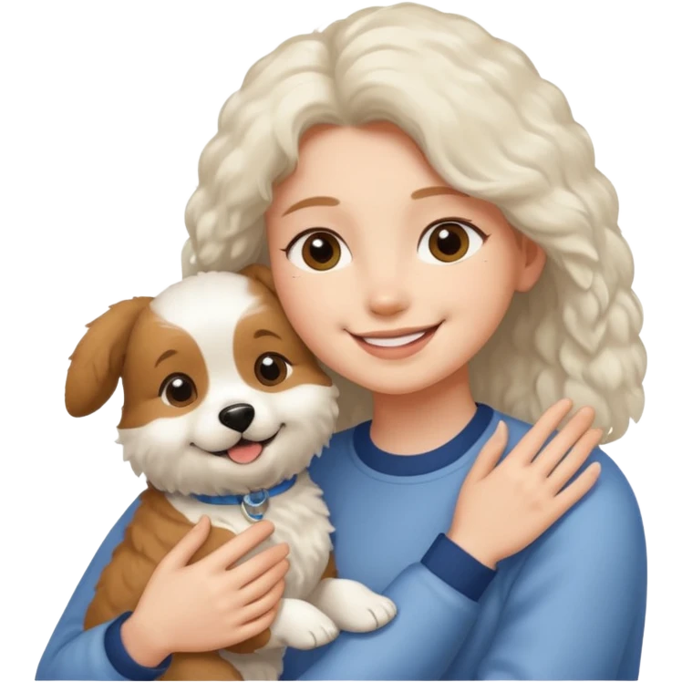 emoji to show that something is really soft, make it with someone petting a dog emoji
