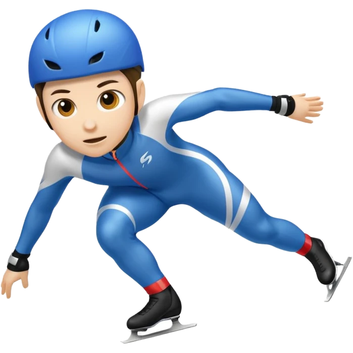Short track speed skater emoji