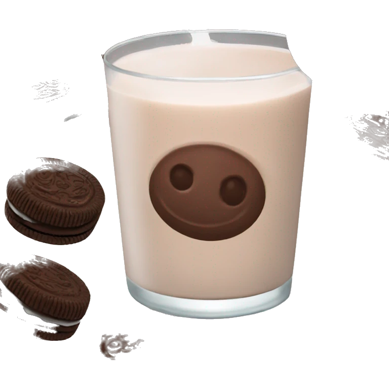 chocolate milk oreo emoji