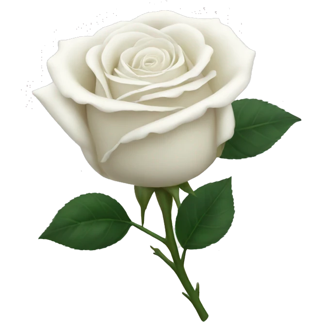white rose emoji