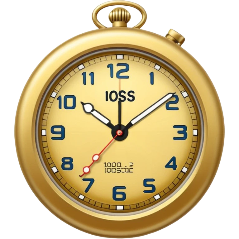 reloj de bolsillo realista emoji
